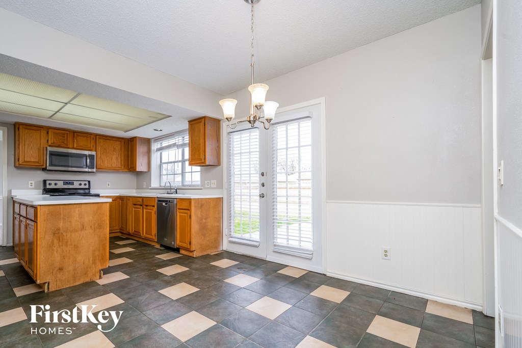 the kitchen is clean and ready for us to use