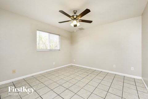 the living room is clean and ready to use