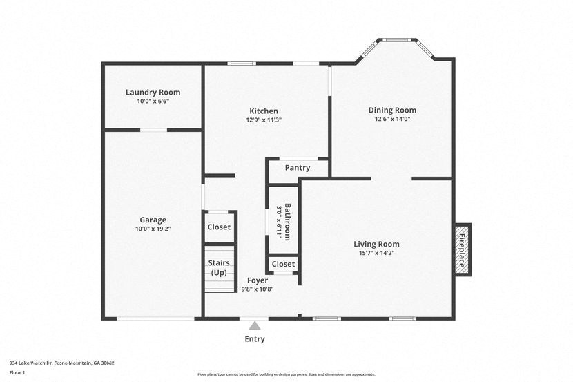 this floor plan is an approximation of a typical home