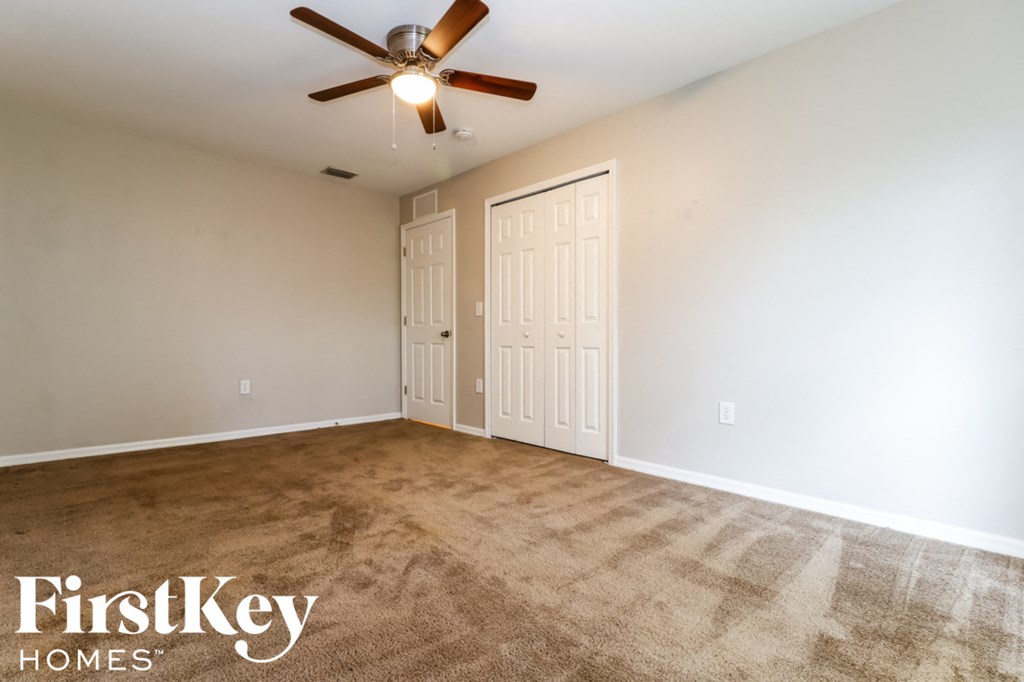the living room is clean and ready to use