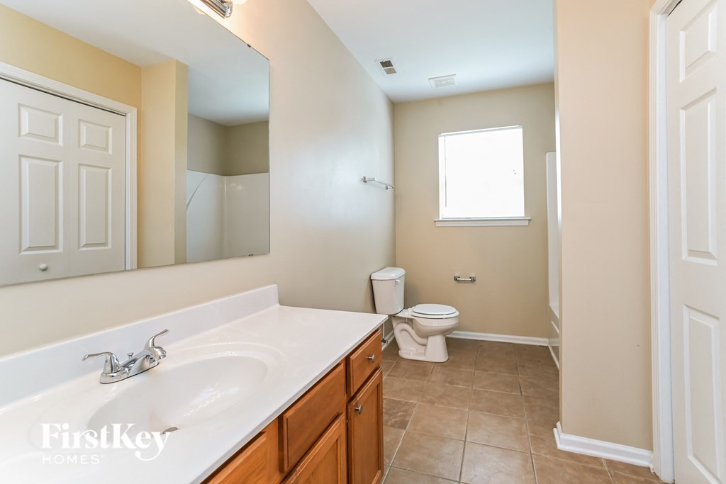 a bathroom with a sink and a toilet