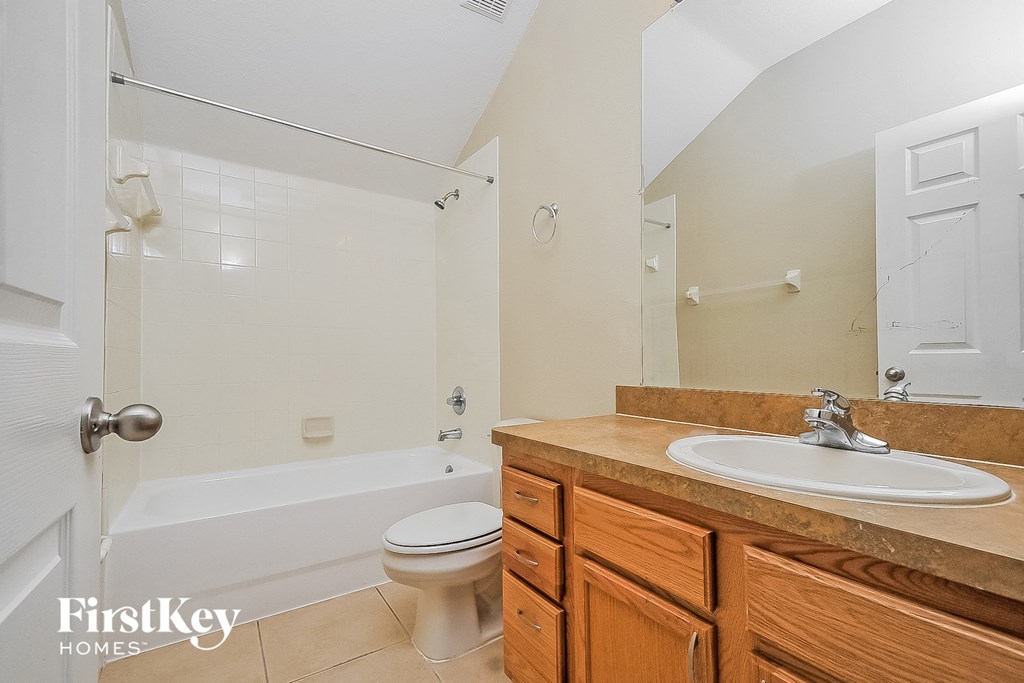 a bathroom with a sink and a toilet and a shower