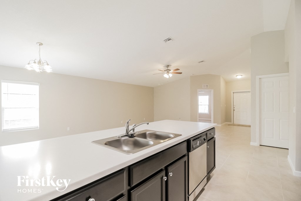 the kitchen is clean and ready for us to use