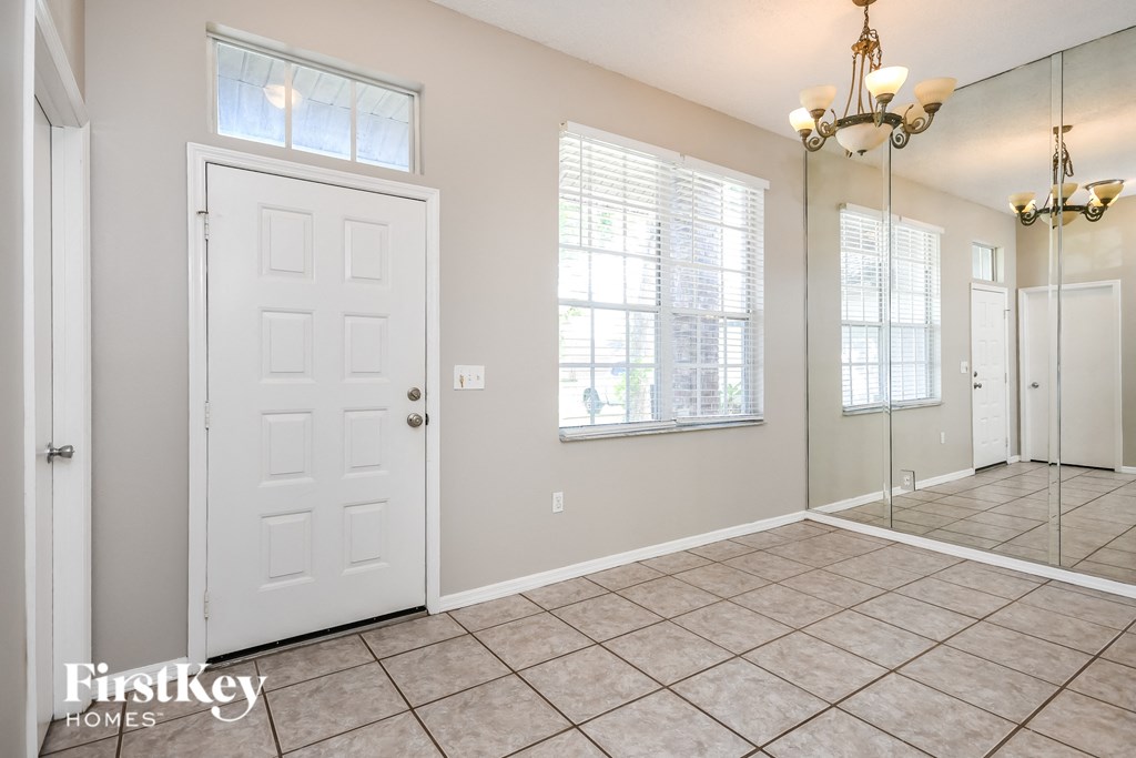 the living room and dining room are spacious and clean