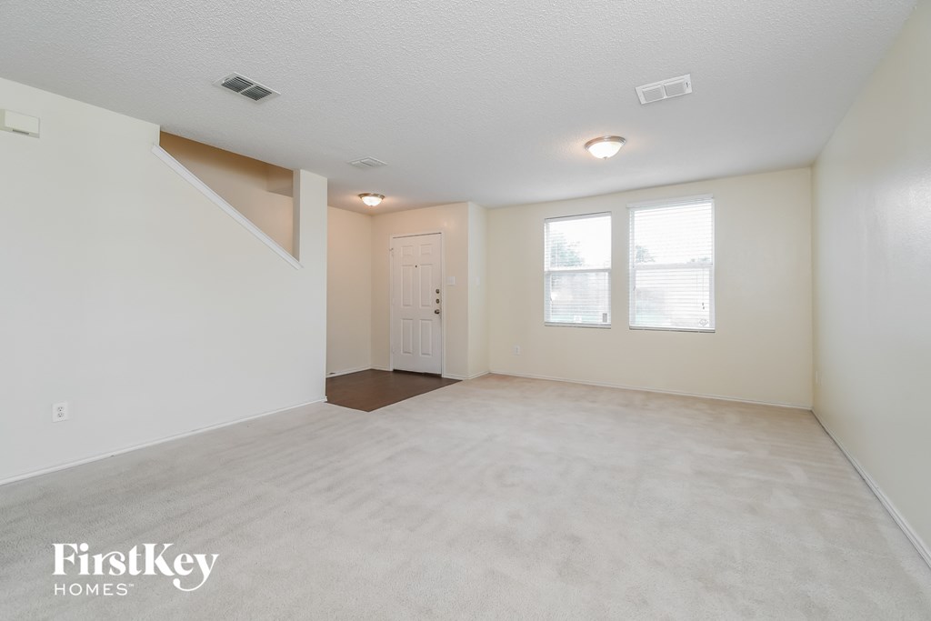 the living room and dining room are spacious and ready for you to use