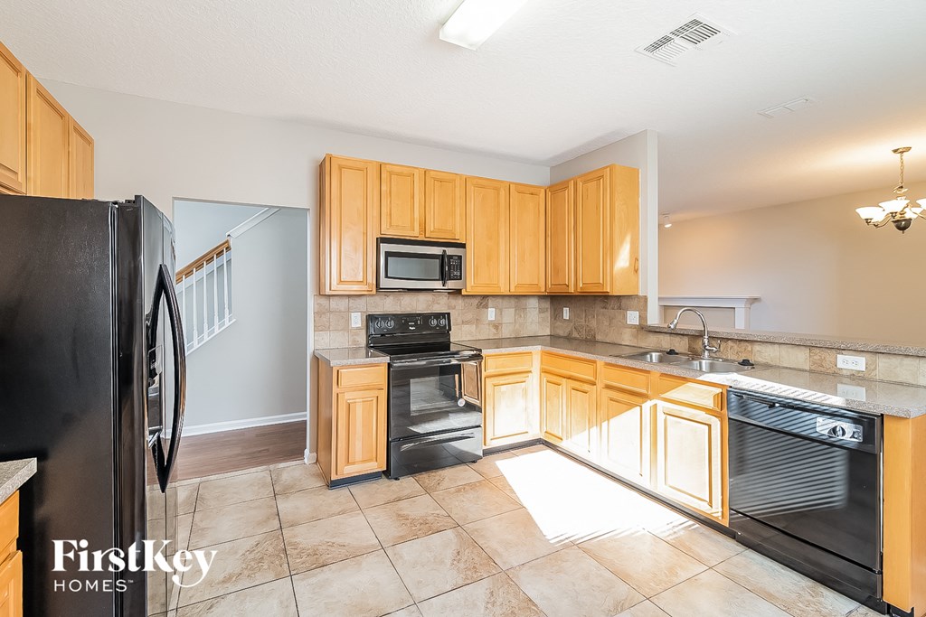 the kitchen is clean and ready for us to use