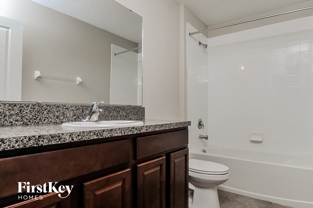 a bathroom with a sink and a toilet and a shower