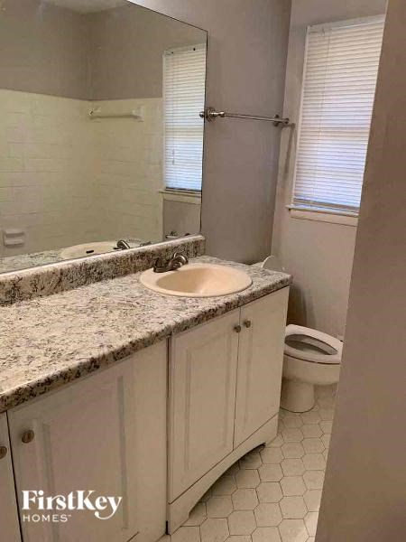a bathroom with a sink and a toilet