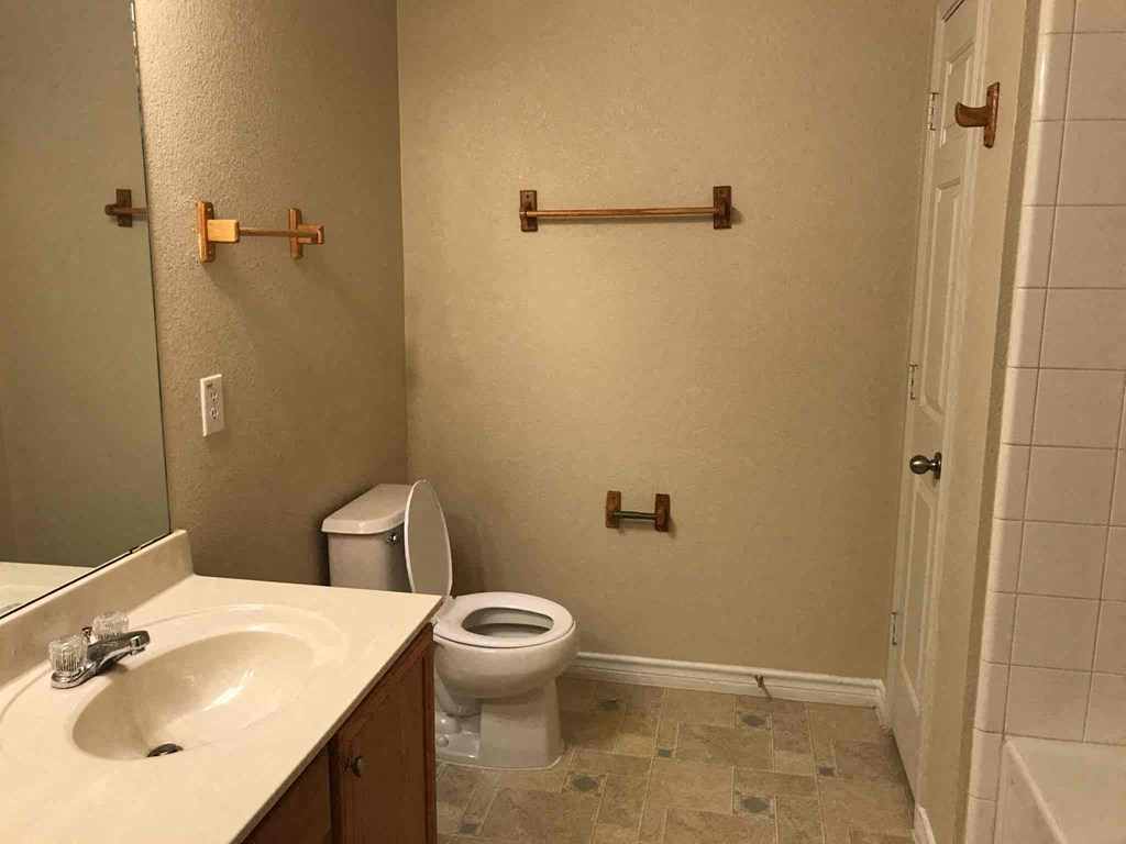 a bathroom with a toilet and a sink and a mirror