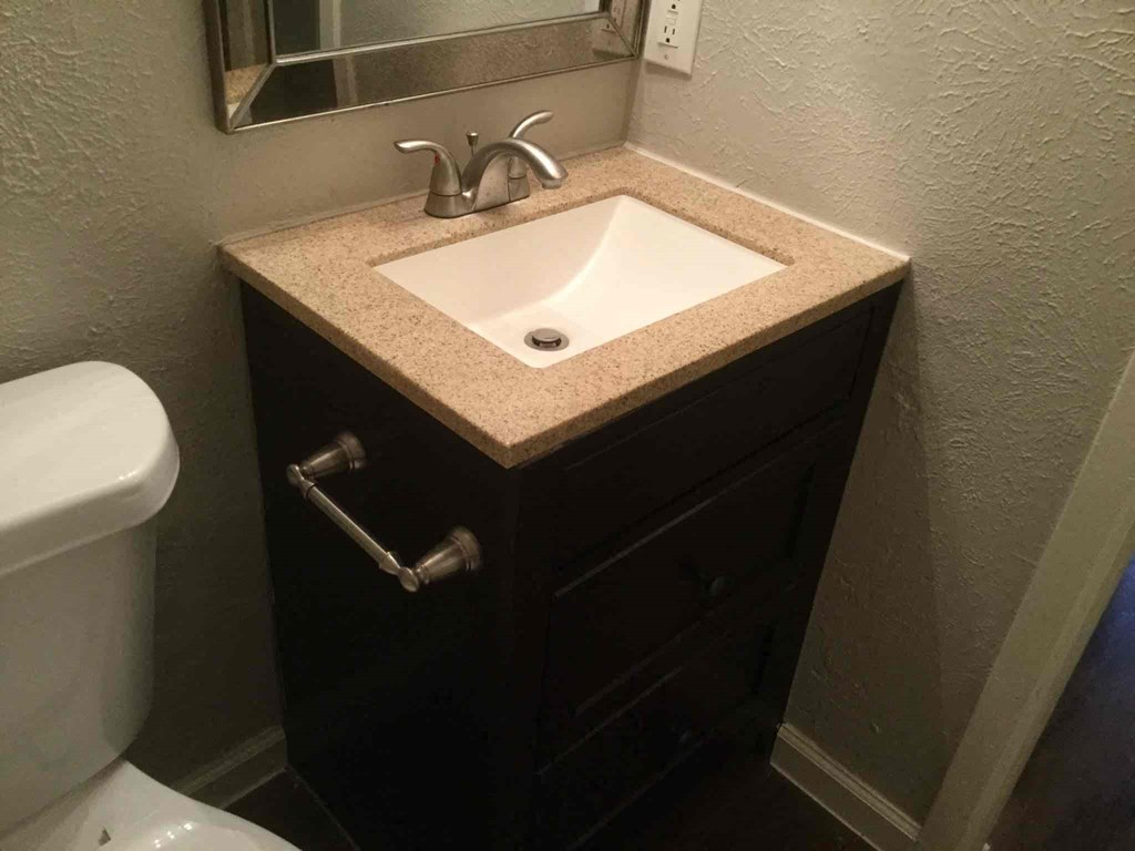 a small bathroom with a sink and a toilet