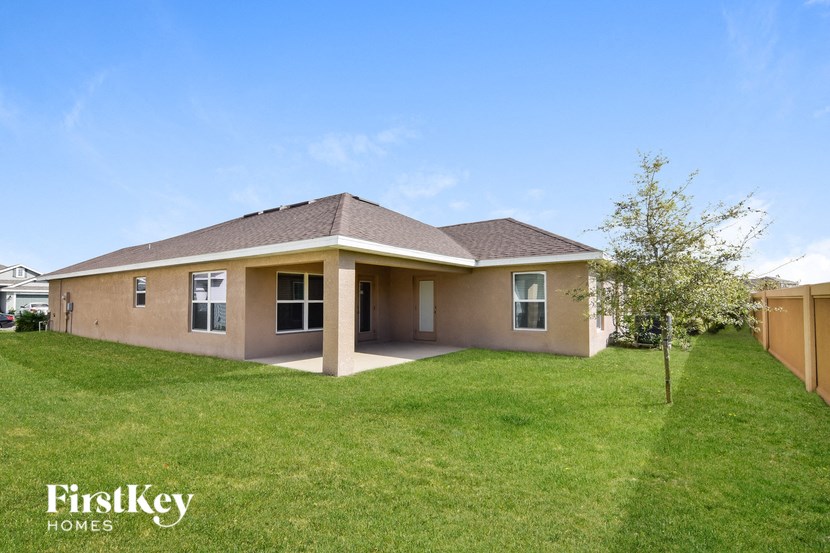 a house with a lawn and a tree