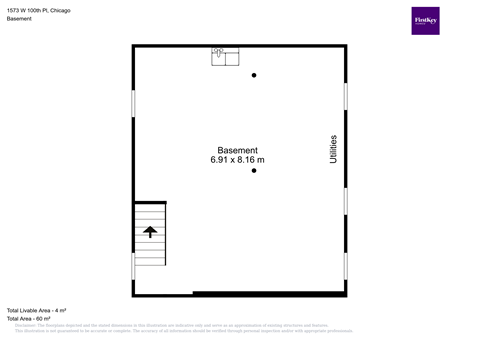 a schematic diagram of a room with a floor plan