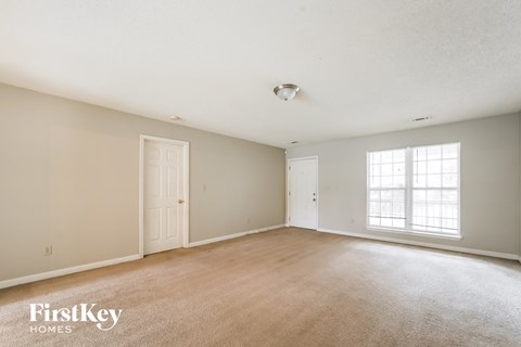 the living room is clean and ready to use