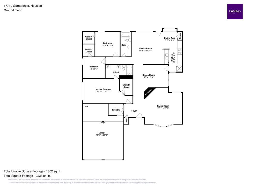 this is an example of a floor plan for a home
