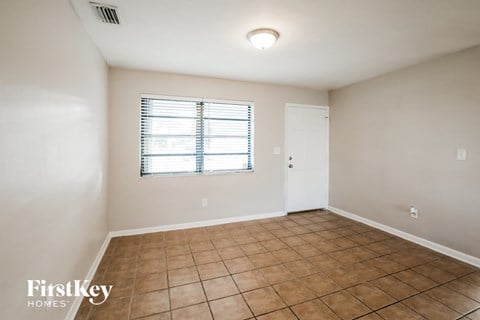 the living room is clean and ready to use
