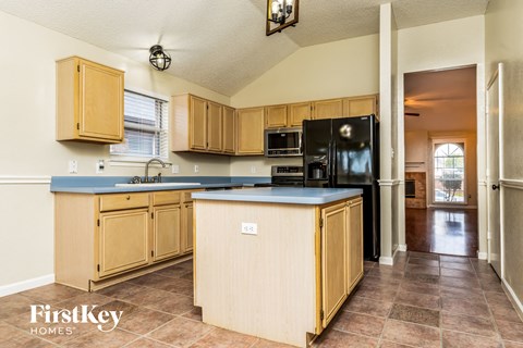 the kitchen is clean and ready for us to use