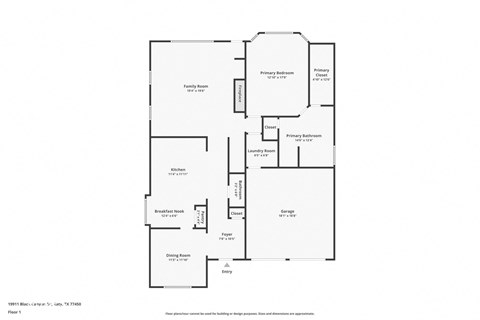 this floor plan is an approximation of our 1 bedroom floor plan