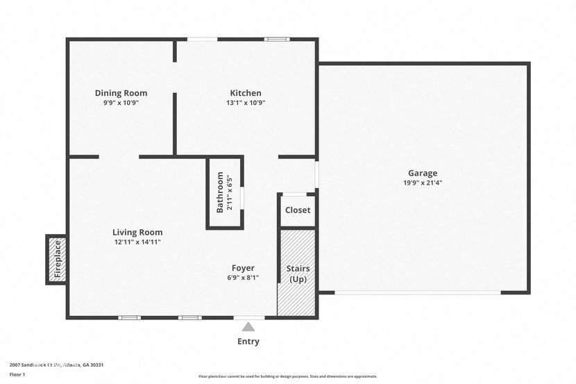 a floor plan of a living room and a dining room