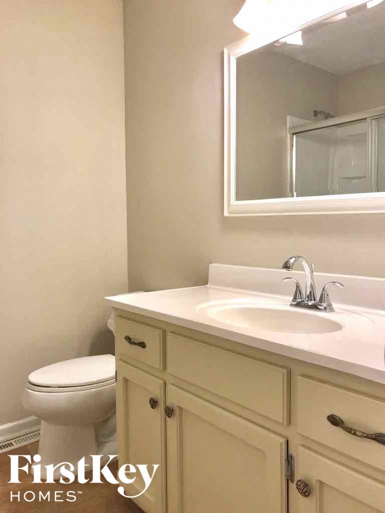 a bathroom with a sink and a toilet