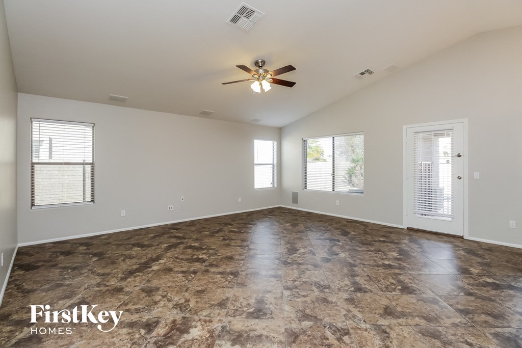 the spacious living room is clean and ready for you to use