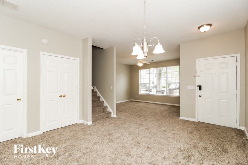 the living room and dining room are spacious and ready for you to use