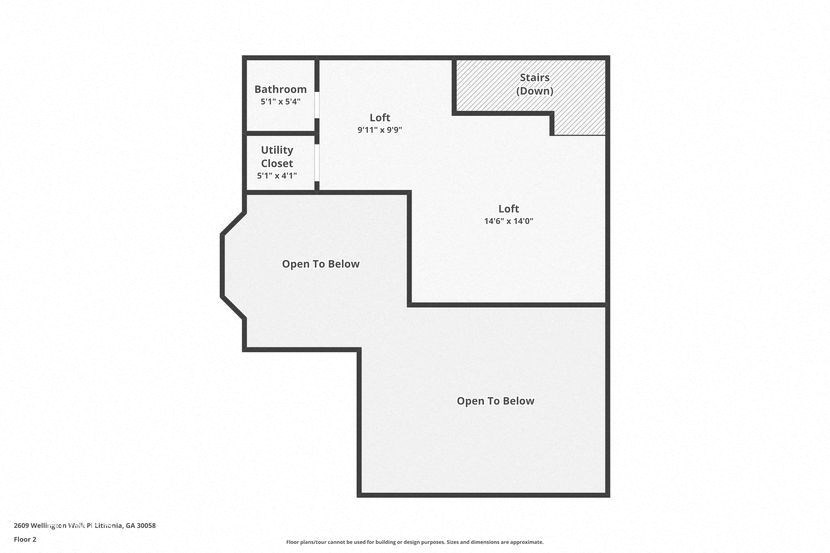 A floor plan of a house with a bathroom, closet, and stairs.