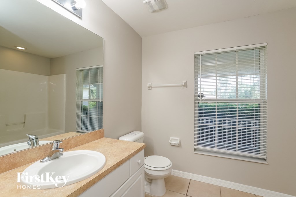 a bathroom with a toilet and a sink and a mirror