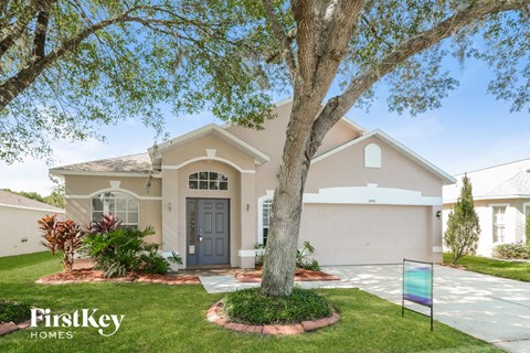 a house with a tree in front of it
