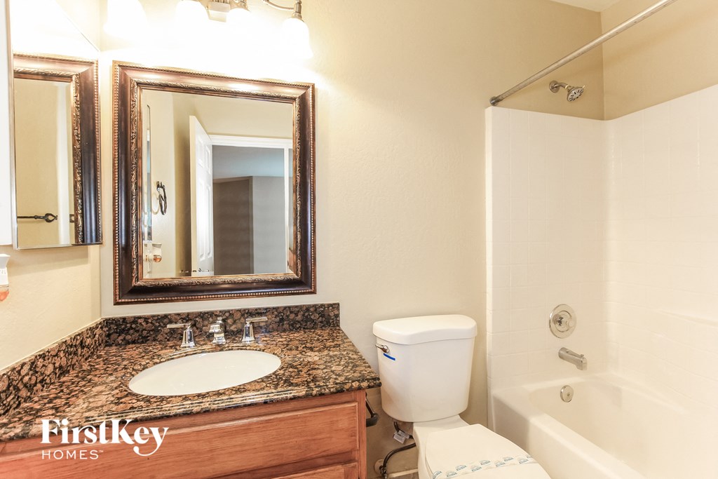 a bathroom with a toilet and a sink and a mirror