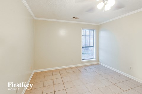 the living room is clean and ready to use