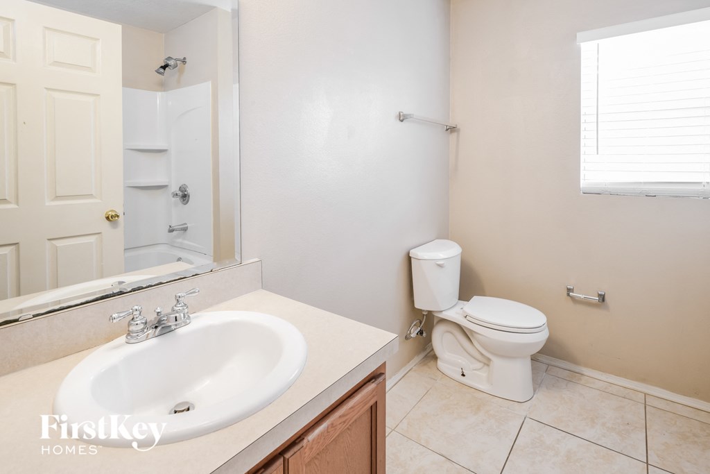 a bathroom with a toilet and a sink and a mirror
