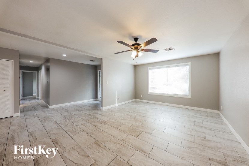 the living room is clean and ready for the family to enjoy