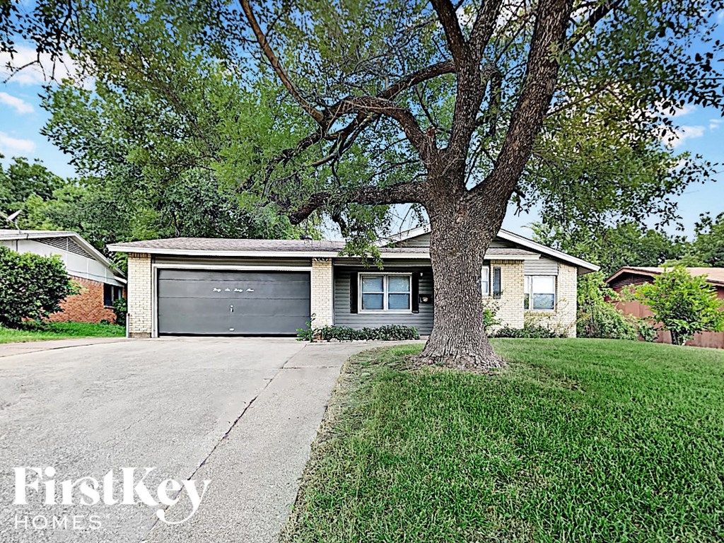 a house with a tree in front of it