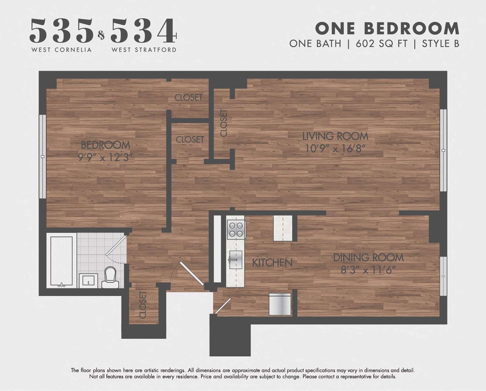 535 W Cornelia Ave & 534 W Stratford Pl Studio-1 Bed Apartment for Rent - Photo Gallery 15