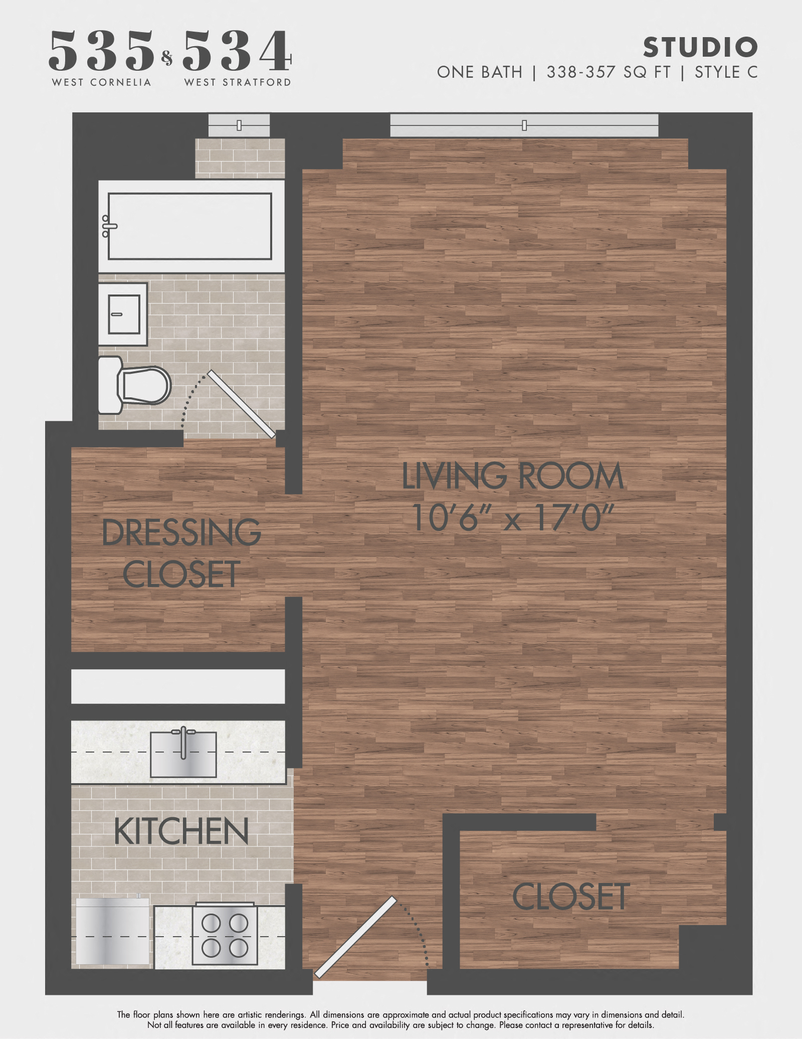 535 W Cornelia Ave & 534 W Stratford Pl Studio-1 Bed Apartment for Rent - Photo Gallery 14