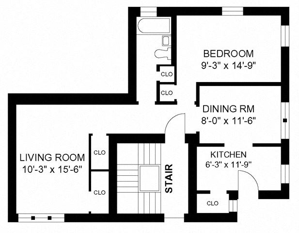 1BR/1BA - Style C