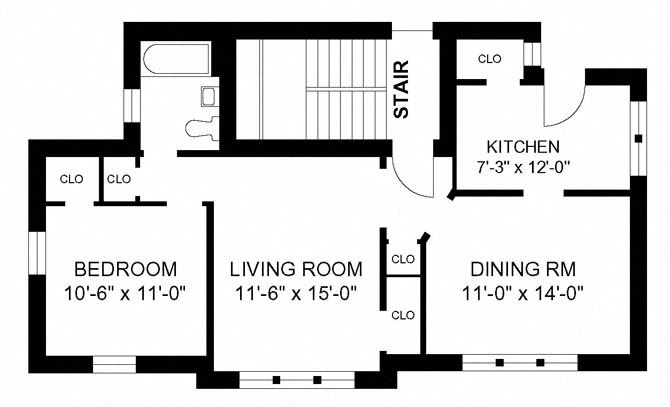 1BR/1BA - Style D