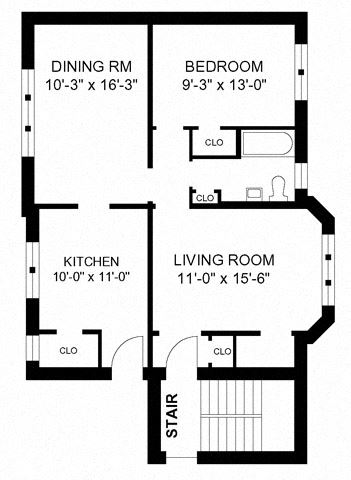 1BR/1BA - Style G