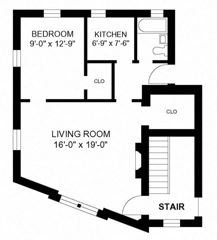 1BR/1BA - Style B
