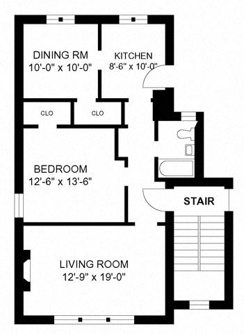 1BR/1BA - Style D