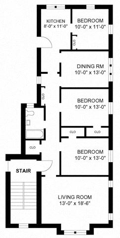 3BR/1BA - Style A