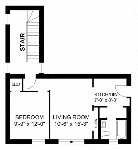 1BR/1BA - Style A