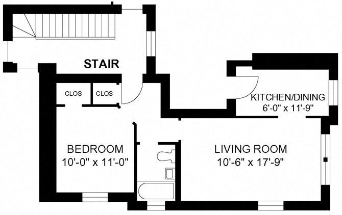 1BR/1BA - Style B