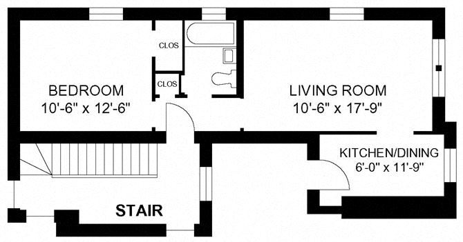 1BR/1BA - Style C