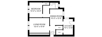1BR/1BA - Style E