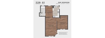 1BR/1BA  Style C