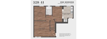 1BR/1BA Style D