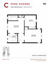 Park Shores - One Bedroom Floorplan C Park Shores - One Bedroom Floorplan C