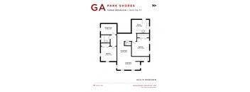 Park Shores - Three Bedroom Floorplan GA