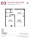 Group Fox - The Van Der Rohe - One Bedroom Floor Plans Group Fox - The Van Der Rohe - One Bedroom Floor Plans